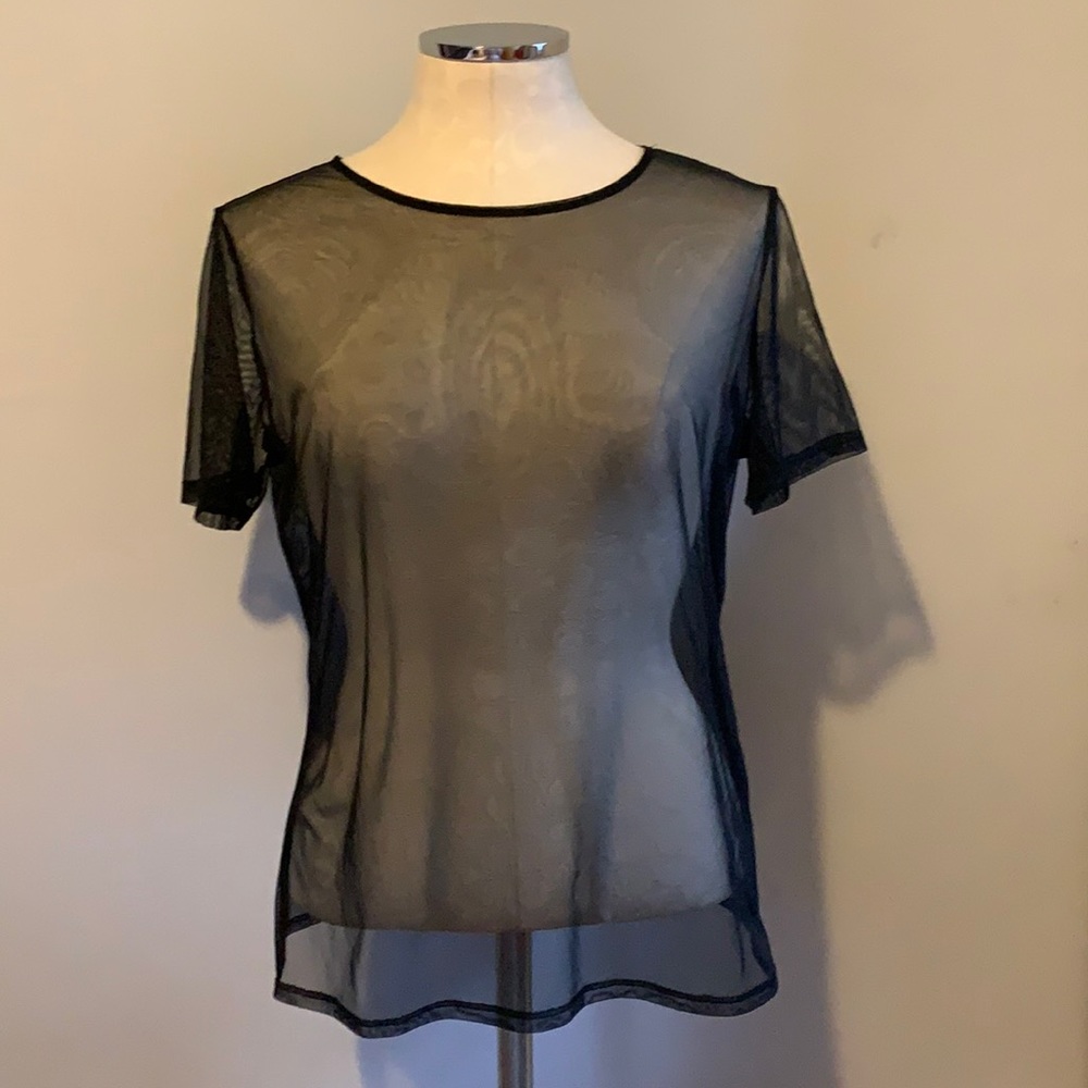 Victoria’s Secret sheer Black Shirt Size M/L